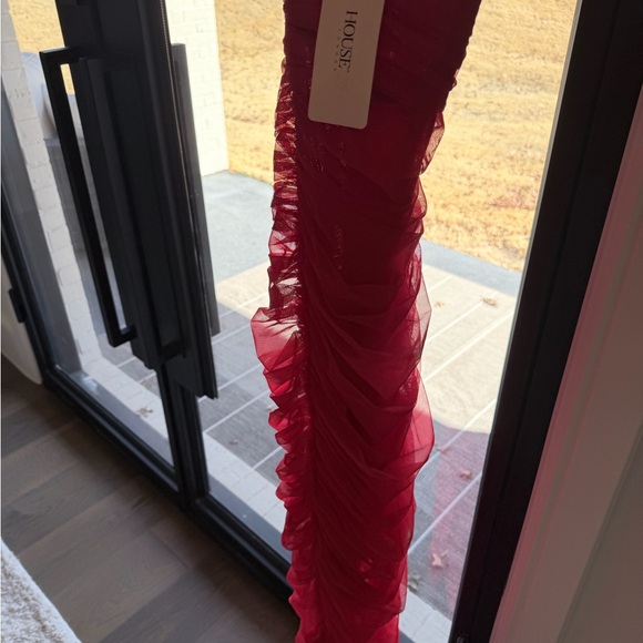 House of CB red Organza dress - Picture 4 of 5